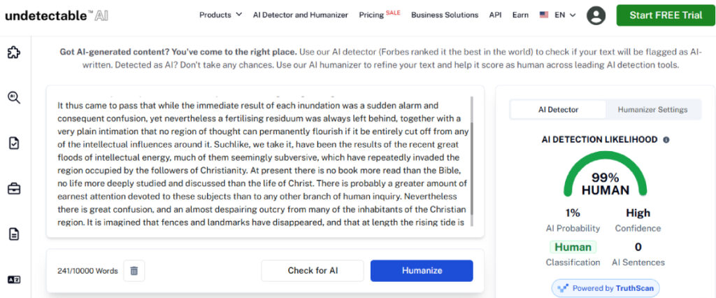Undetectable AI